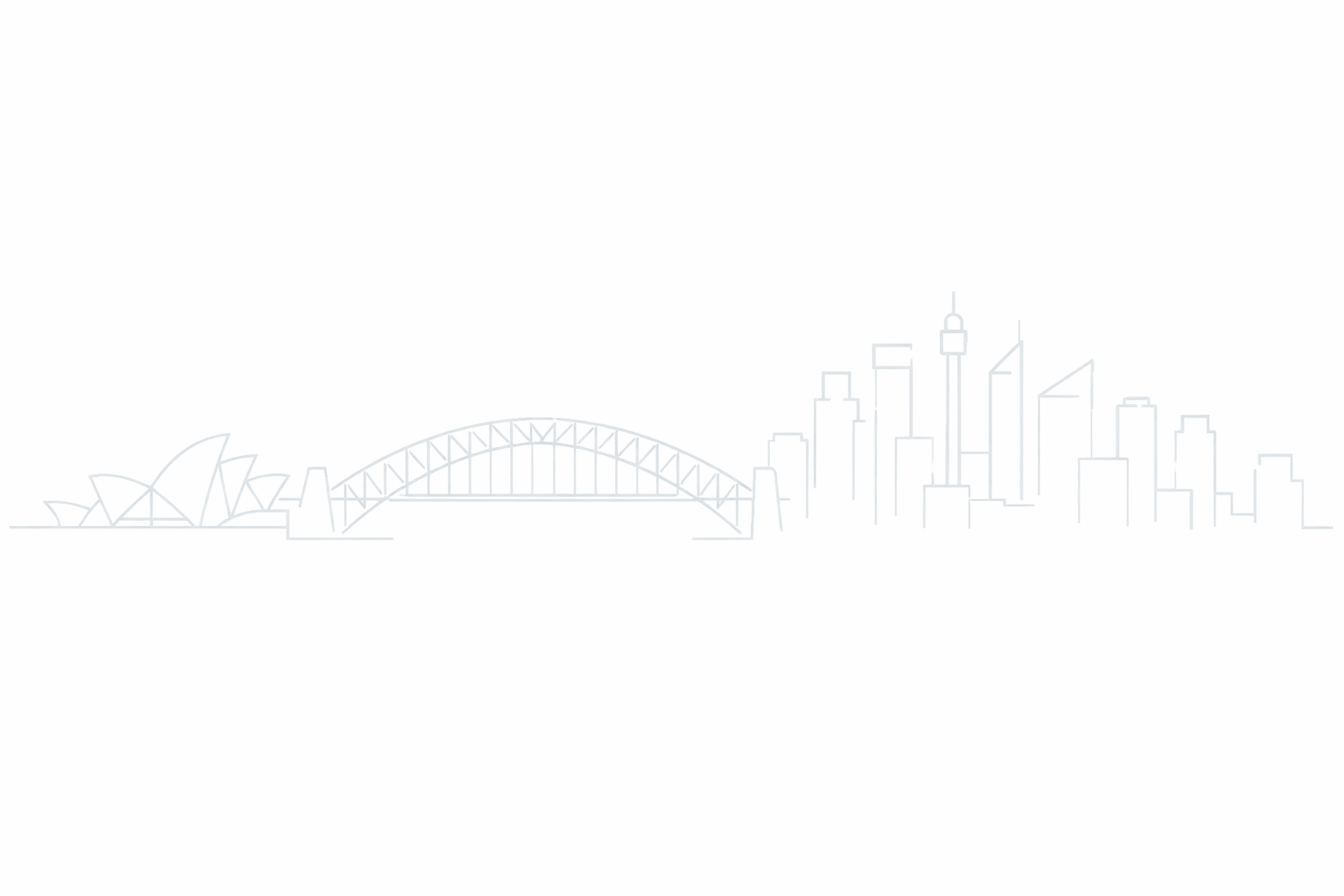 Sydney skyline illustration